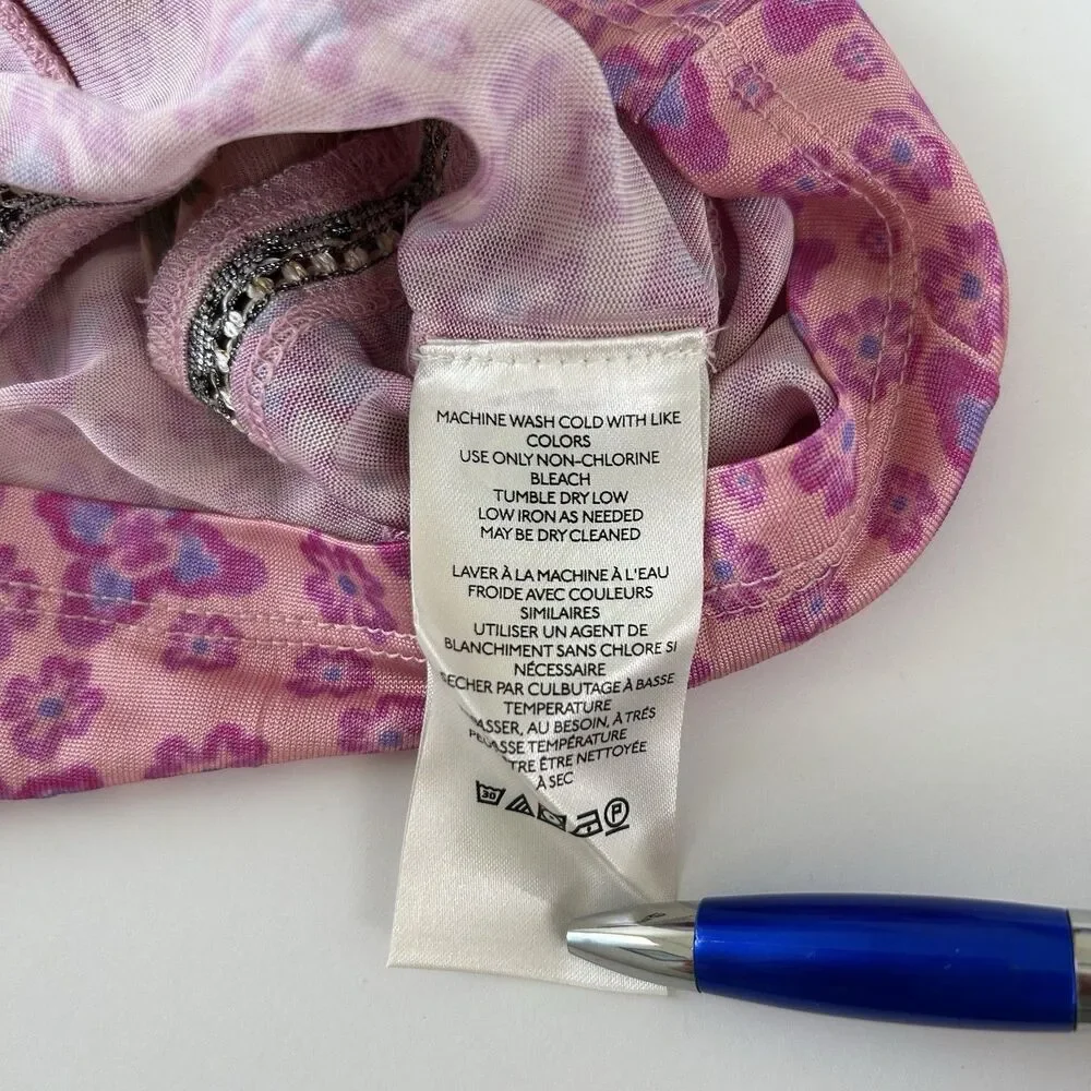 Free People Multicolor Sheer Crop Top Walk that way NWT - Picture 10 of 11